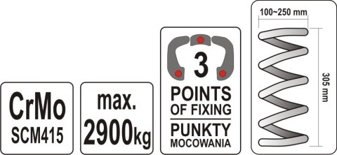 ŚCIĄGACZ DO SPRĘŻYN MCPHERSONA 2.9 T