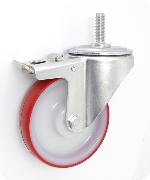 KOŁO TWORZYWO+POLIURETAN 100MM OBUDOWA Z TRZP+HAM 16BCH*M12