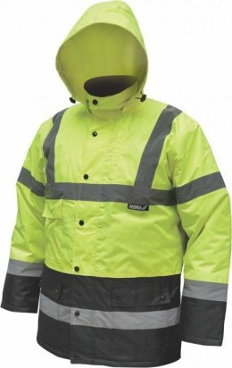 KURTKA OCIEPLANA ODBLASKOWA PARKA ROZMAR L ŻÓŁTA