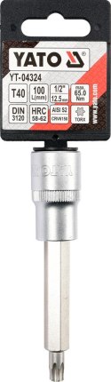 KLUCZ TRZPIENIOWY TORX 1/2'' T40 100MM