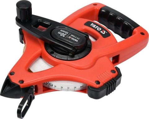 MIARA STALOWA GEODEZYJNA 30M Z WŁÓKNA SZKLANEGO