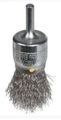 SZCZOTKA PĘDZELKOWA DRUT KWAS. TRZPIEŃ 6MM, FI20MM, K 0,15