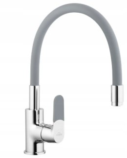 BATERIA ZLEWOZMYWAKOWA JOGA TREND Z RUCHOMĄ WYLEWKĄ, SZARA