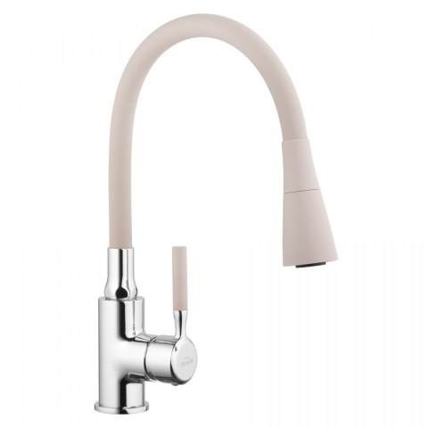 BATERIA ZLEWOZMYWAKOWA POGO TREND Z RUCHOMĄ WYLEWKĄ 2F BEŻ