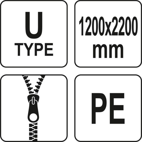 OSŁONA PRZECIWPYŁOWA DO DRZWI TYP U 220 X 120 CM
