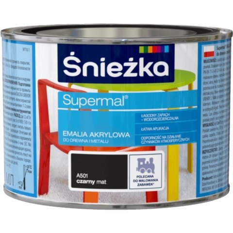 SUPERMAL AKRYLOWA CZARNA A445 0.8L