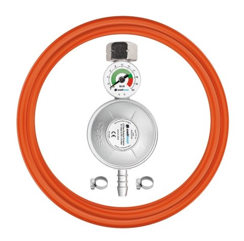 ZESTAW PRZYŁĄCZENIOWY PROPAN-BUTAN Z MANOMETREM