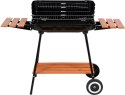 GRILL WĘGLOWY Z PÓŁKAMI, RUSZT 53*33CM