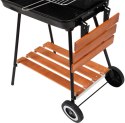 GRILL WĘGLOWY Z PÓŁKAMI, RUSZT 53*33CM