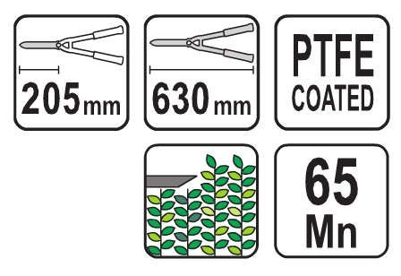 NOŻYCE DO ŻYWOPŁOTU 630MM