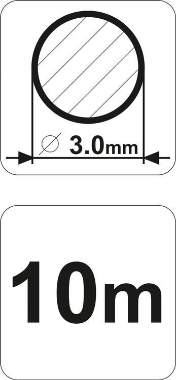 ŻYŁKA TNĄCA OKRĄGŁA 3,0MMX10M FLO