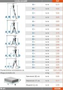 DRABINA ALUMINIOWA 3-ELEMENTOWA CORDA 3*9 SZCZEBLI