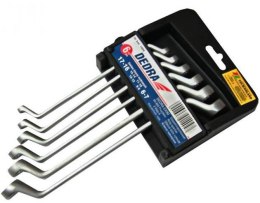 KOMPLET KLUCZY OCZKOWO-ODGIĘTCH 6-SZTUKOWY 6-17MM