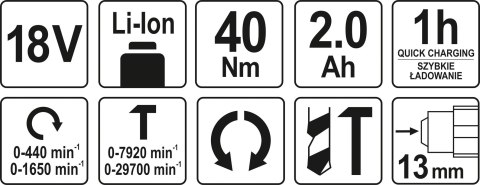 WIERTARKO-WKRĘTARKA Z UDAREM 18V
