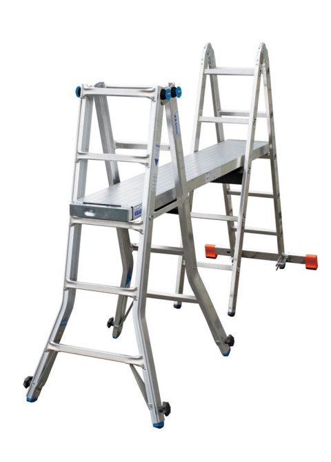 DRABINA ALUMINIOWA PRZEG. TELESKOPOWA STABILO 4X5 SZCZEBLI