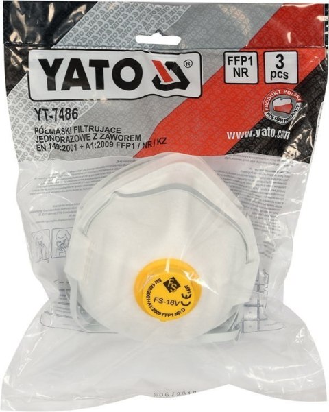 PÓŁMASKI FILTRUJĄCE FFP1/KZ 3SZT.