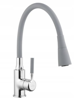 BATERIA ZLEWOZMYWAKOWA POGO TREND Z RUCHOMĄ WYLEWKĄ 2F SZARA