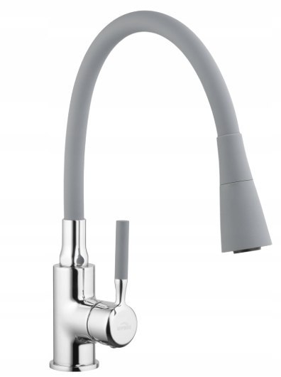 BATERIA ZLEWOZMYWAKOWA POGO TREND Z RUCHOMĄ WYLEWKĄ 2F SZARA