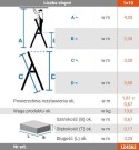 DRABINA ALUMINIOWA WOLNOSTOJĄCA STABILO 10 SZCZEBLI