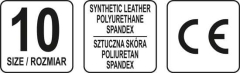 RĘKAWICE BEZ PALCÓW ROZMIAR 10