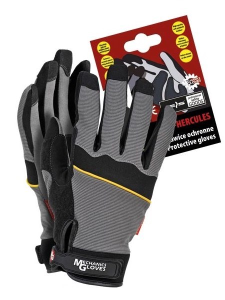 RĘKAWICE WZMOCNIONE OCHRONNE HERCULES ROZMIAR L