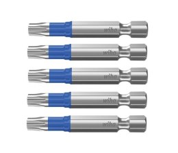 ZESTAW BITÓW T30*50MM. TORX, 1/4'' W KASECIE, 5 CZ.