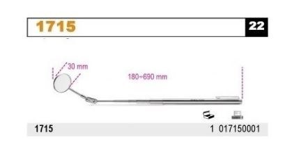 LUSTERKO INSPEKCYJNE TELESKOPOWE 670MM