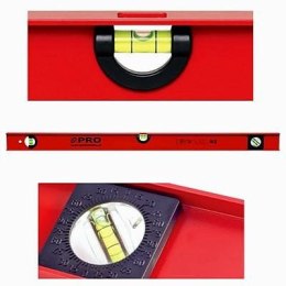 POZIOMICA H CZERWONA KĄTOMIERZ 100CM