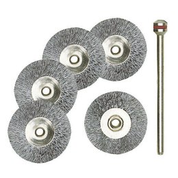 SZCZOTKI DRUCIANE 22 MM INOX 5 SZT.