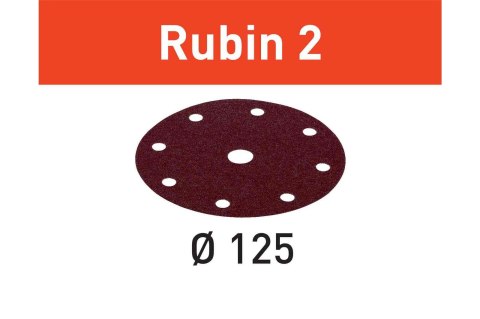 KRĄŻKI ŚCIERNE RUBIN2 STF D125/8 P100 RU2/10