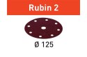 KRĄŻKI ŚCIERNE RUBIN2 STF D125/8 P220 RU2/50