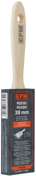 PĘDZEL ANGIELSKI PŁASKI TIMBER 38MM 1.5''