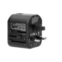 ADAPTER PODRÓŻNY 100-240V 8A 2XUSB 5V 2,4A INTELIGENTNA