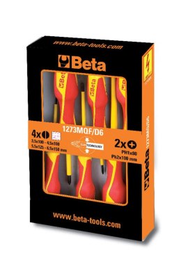 ZESTAW WKRĘTAKÓW WĄSKICH W IZOLACJI 1000V, 6SZT.