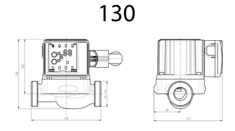 POMPA DO C.O.ELEKTRONICZNA ENERGOOSZCZĘDNA RS25/40EL/130MM