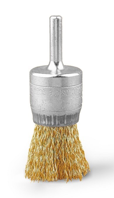 SZCZOTKA PĘDZELKOWA DRUT MOSIĘŻNY TRZPIEŃ 6MM, FI10MM