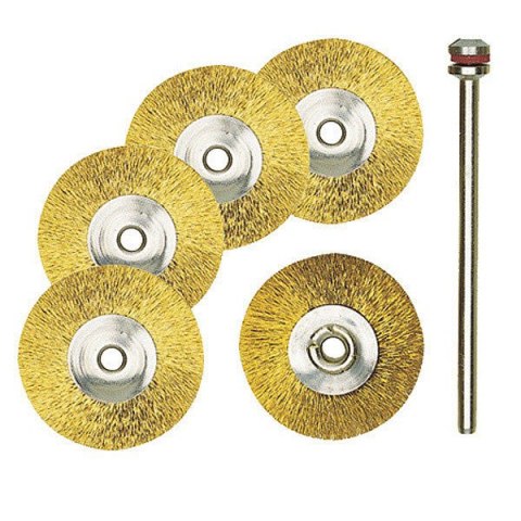 SZCZOTKI DRUCIANE MOSIĄDZ 22MM, 5SZT.