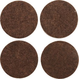 PODKŁADKI FILCOWE 40 MM BRĄZOWE