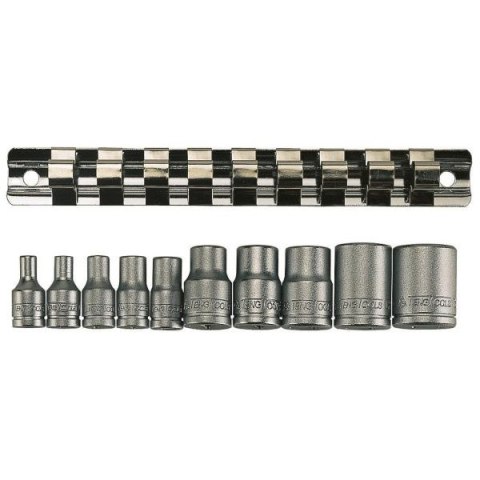 ZESTAW NASADEK TORX 1/4'' I 3/8''M3814, 10EL.+LISTWA