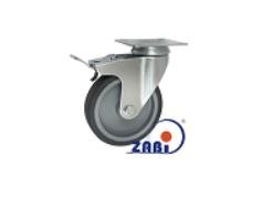 KOŁO MEBLOWE TWORZYWO+GUMA 125MM OBUDOWA SKRĘTNA+HAM. M22T